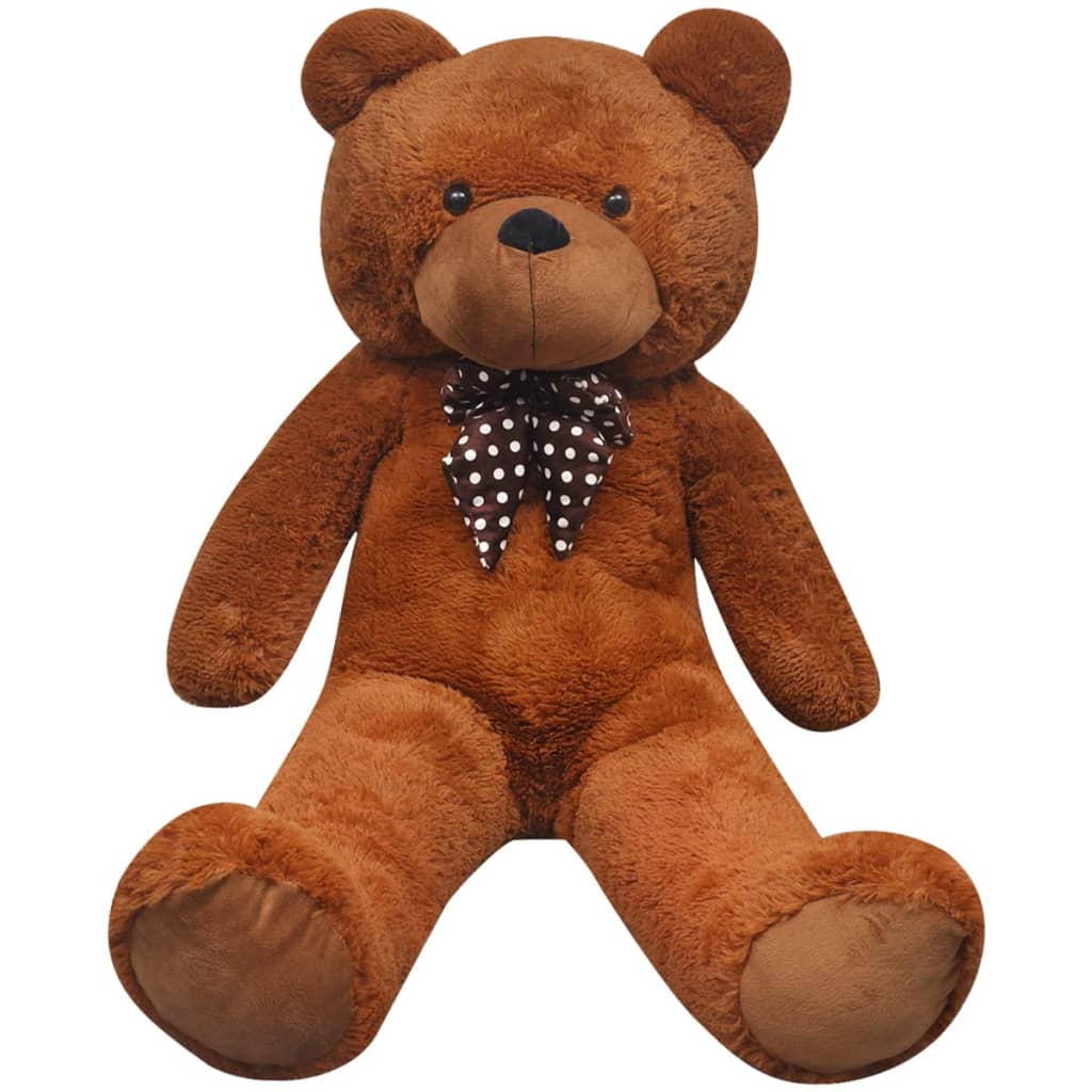 Ours en peluche doux XXL Marron 135 cm