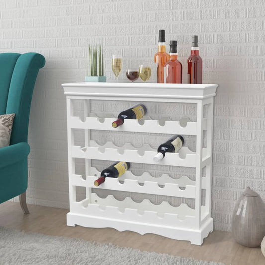 vidaXL Wine Cabinet Abreu White