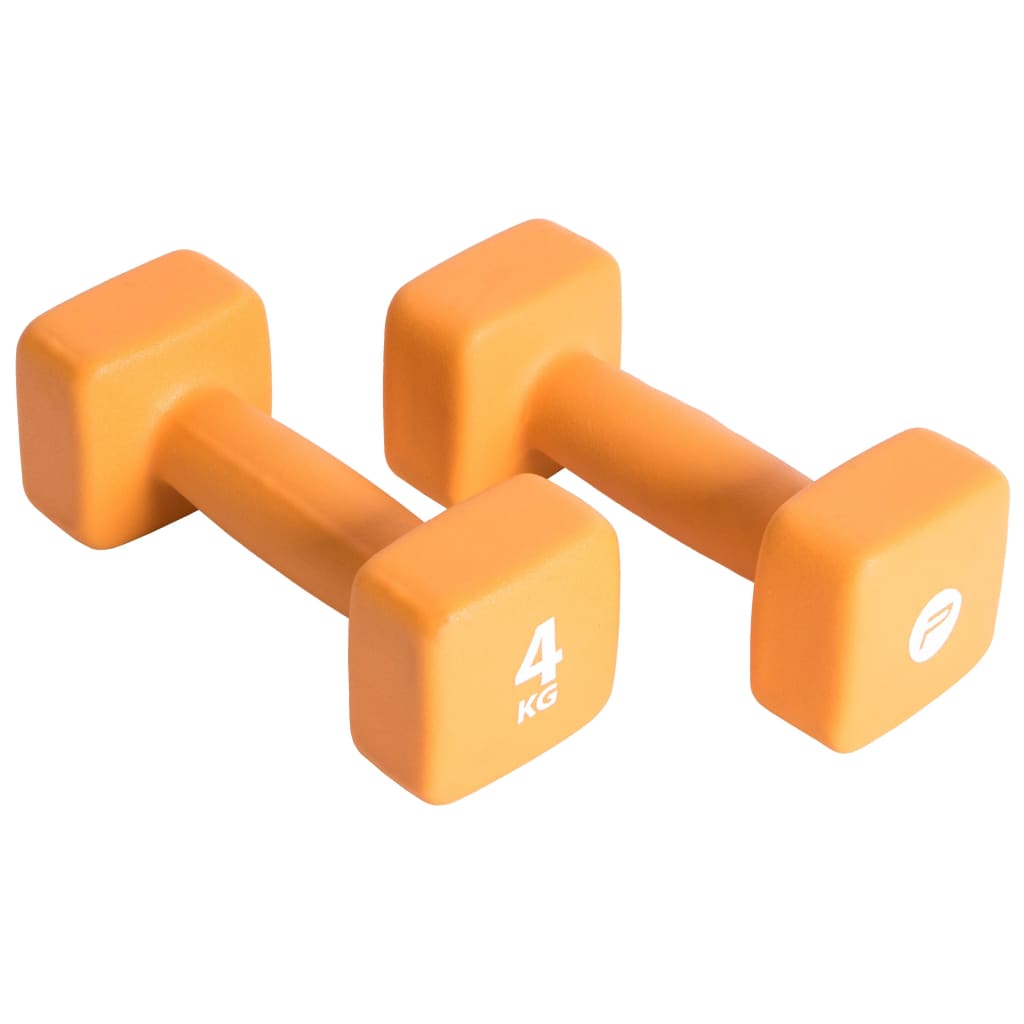 Pure2Improve Dumbbell Set 2x4 kg Neoprene Orange