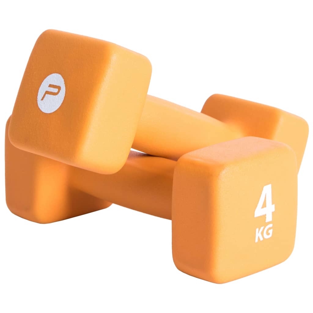 Pure2Improve Dumbbell Set 2x4 kg Neoprene Orange