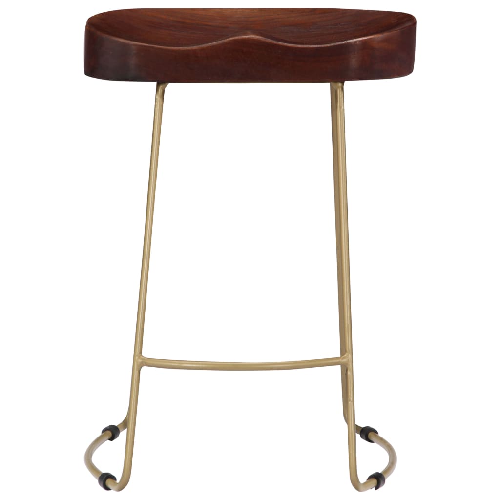 vidaXL Gavin Bar Stools 2 pcs Solid Mango Wood