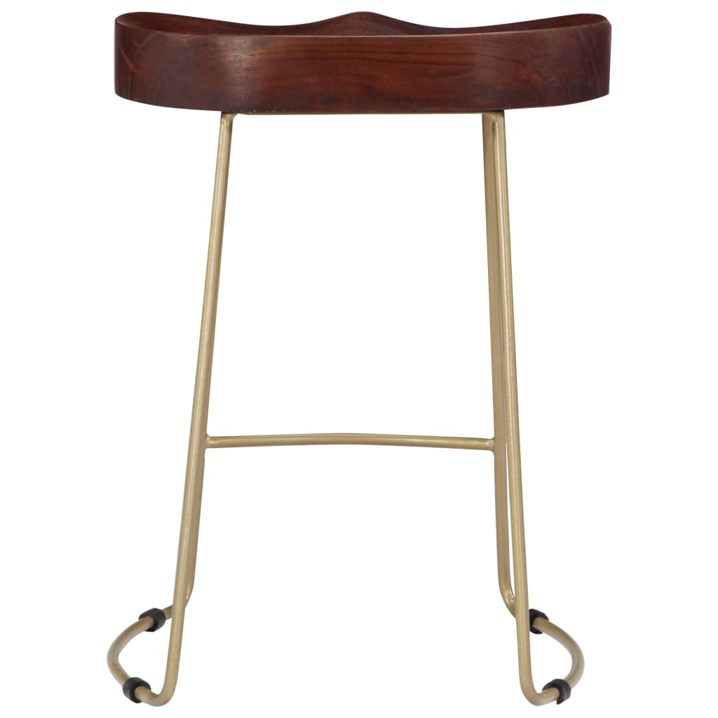 vidaXL Gavin Bar Stools 2 pcs Solid Mango Wood