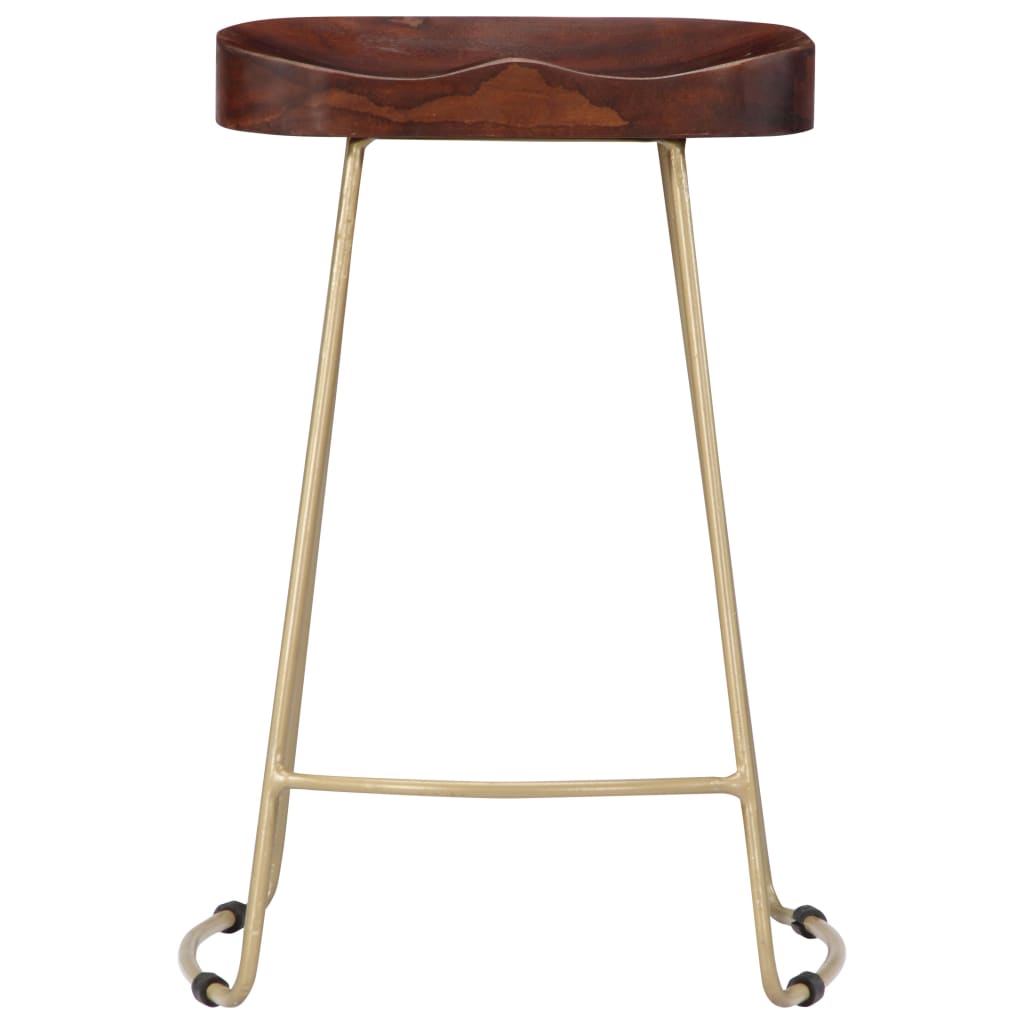 vidaXL Gavin Bar Stools 2 pcs Solid Mango Wood