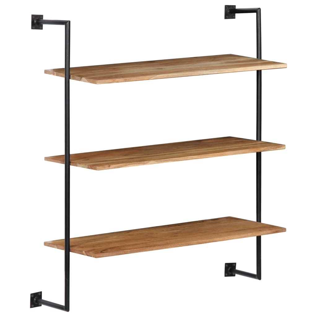 vidaXL Wall Shelf 94x35x113 cm Solid Acacia Wood