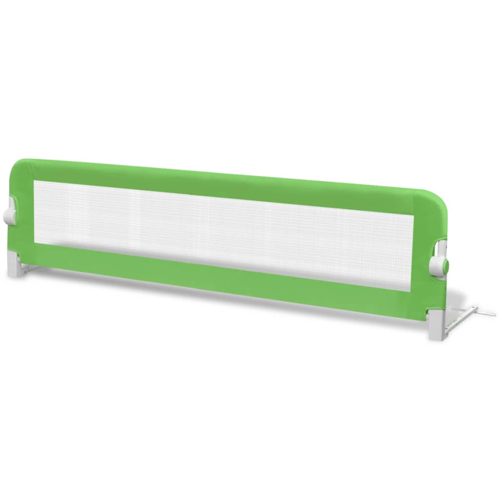 vidaXL Toddler Safety Bed Rail 2 pcs Green 150x42 cm