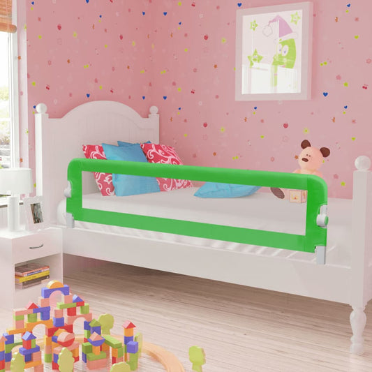 vidaXL Toddler Safety Bed Rail 2 pcs Green 150x42 cm