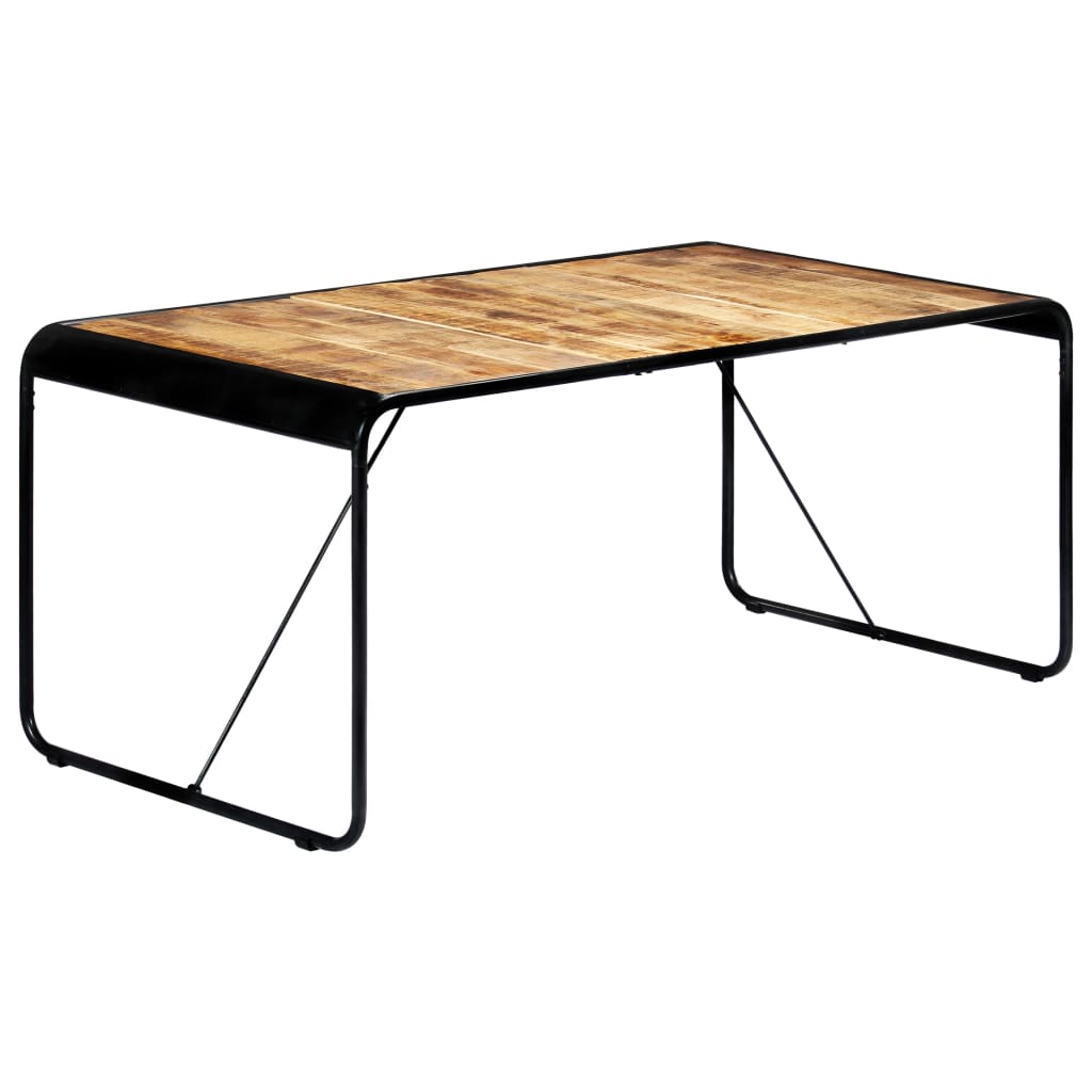 vidaXL Dining Table 180x90x76 cm Solid Rough Mango Wood