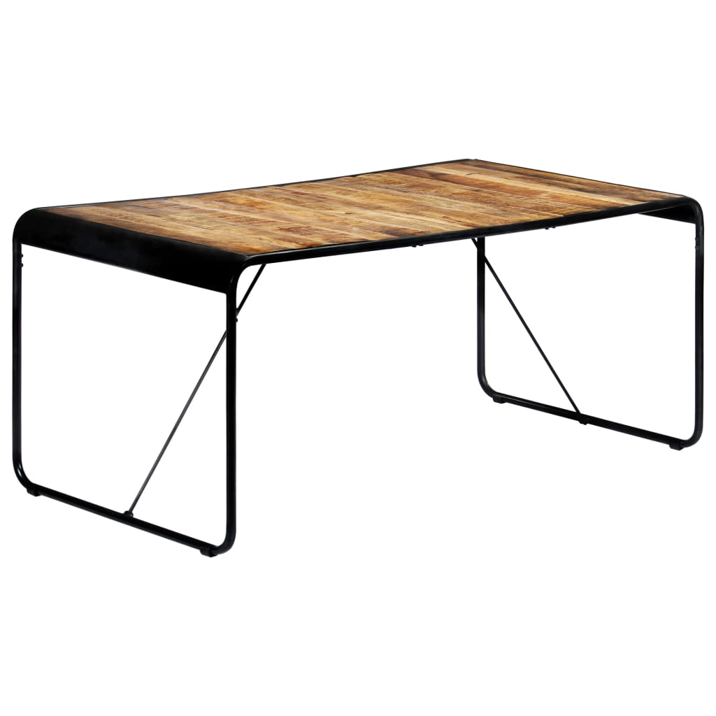 vidaXL Dining Table 180x90x76 cm Solid Rough Mango Wood