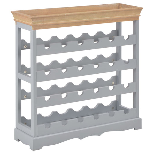 vidaXL Wine Cabinet Grey 70x22.5x70.5 cm MDF