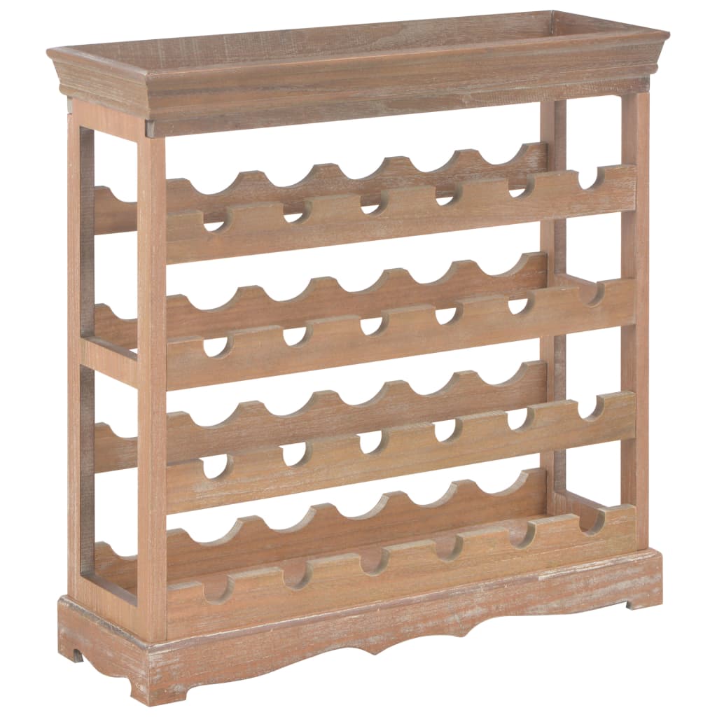 vidaXL Wine Cabinet Brown 70x22.5x70.5 cm MDF