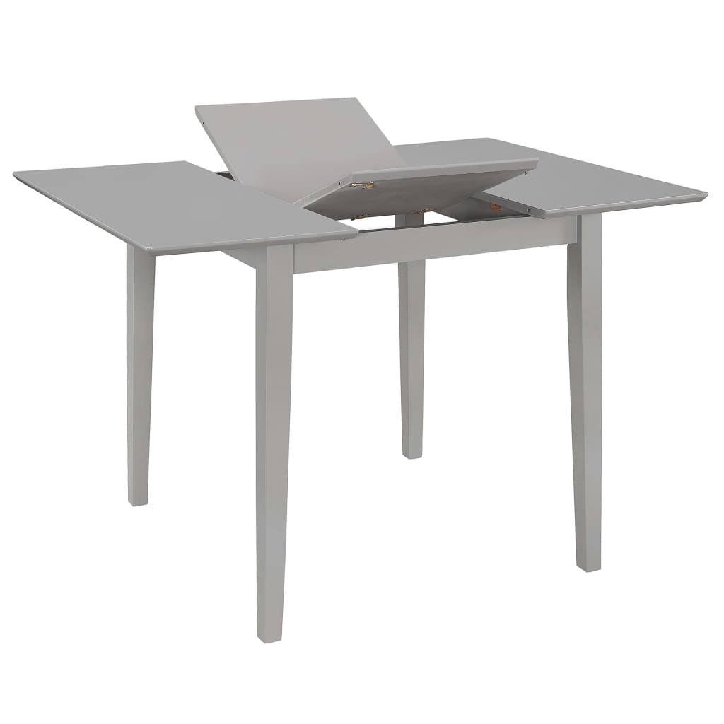 vidaXL Extendable Dining Table Grey (80-120)x80x74 cm MDF