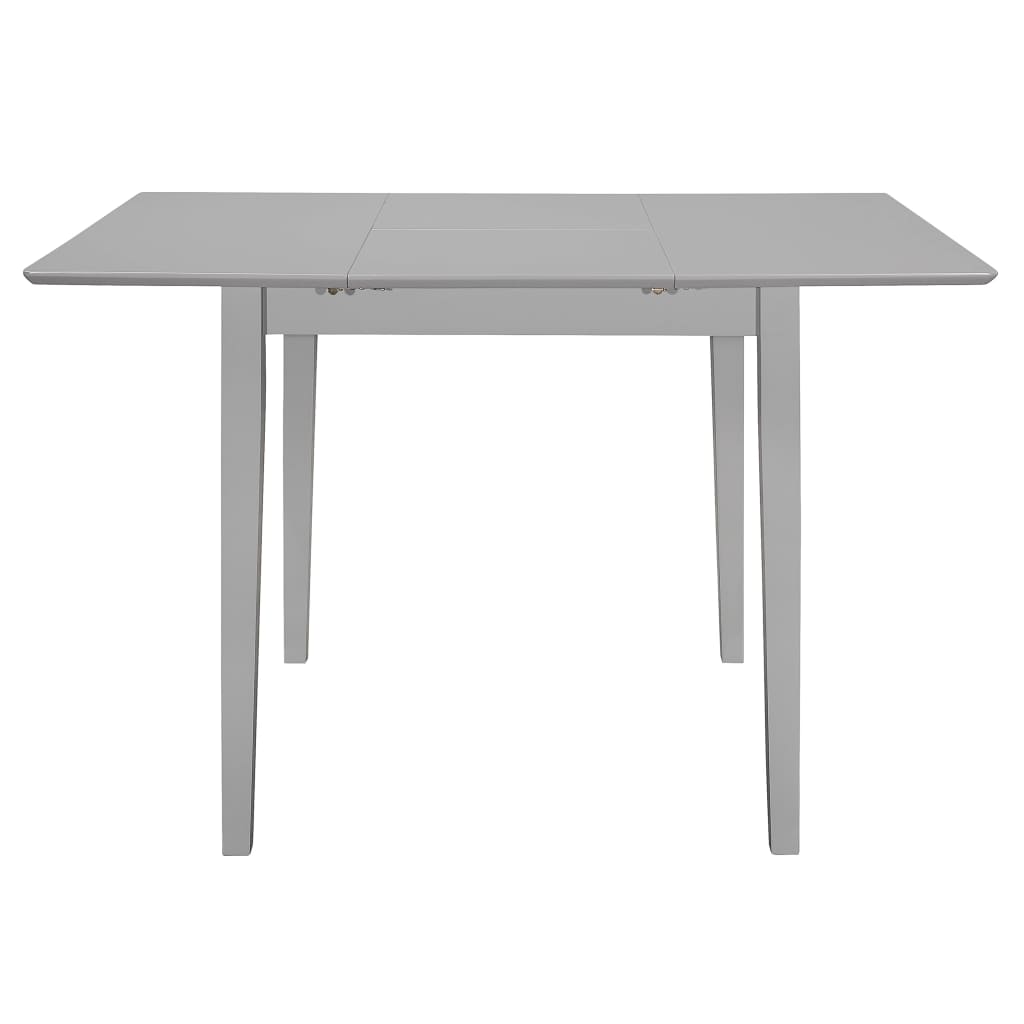 vidaXL Extendable Dining Table Grey (80-120)x80x74 cm MDF