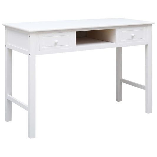 Bureau Blanc 110x45x76 cm Bois