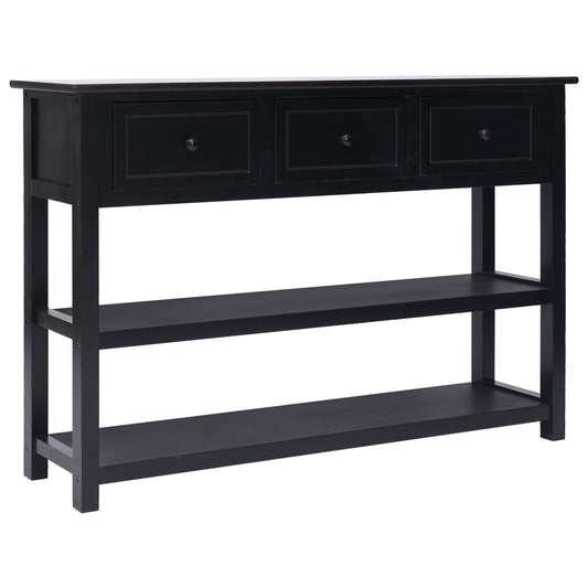 vidaXL Sideboard Black 115x30x76 cm Wood