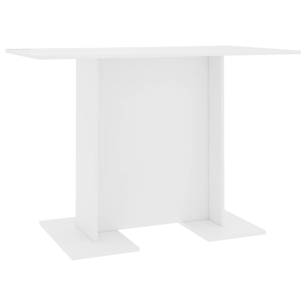 Table à manger Blanc 110x60x75 cm Bois d'ingénierie