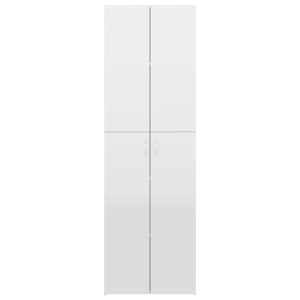 vidaXL Office Cabinet High Gloss White 60x32x190 cm Engineered Wood