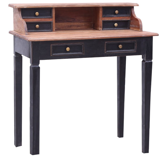 Bureau avec Tiroirs 90x50x101 cm Bois Récupéré Massif