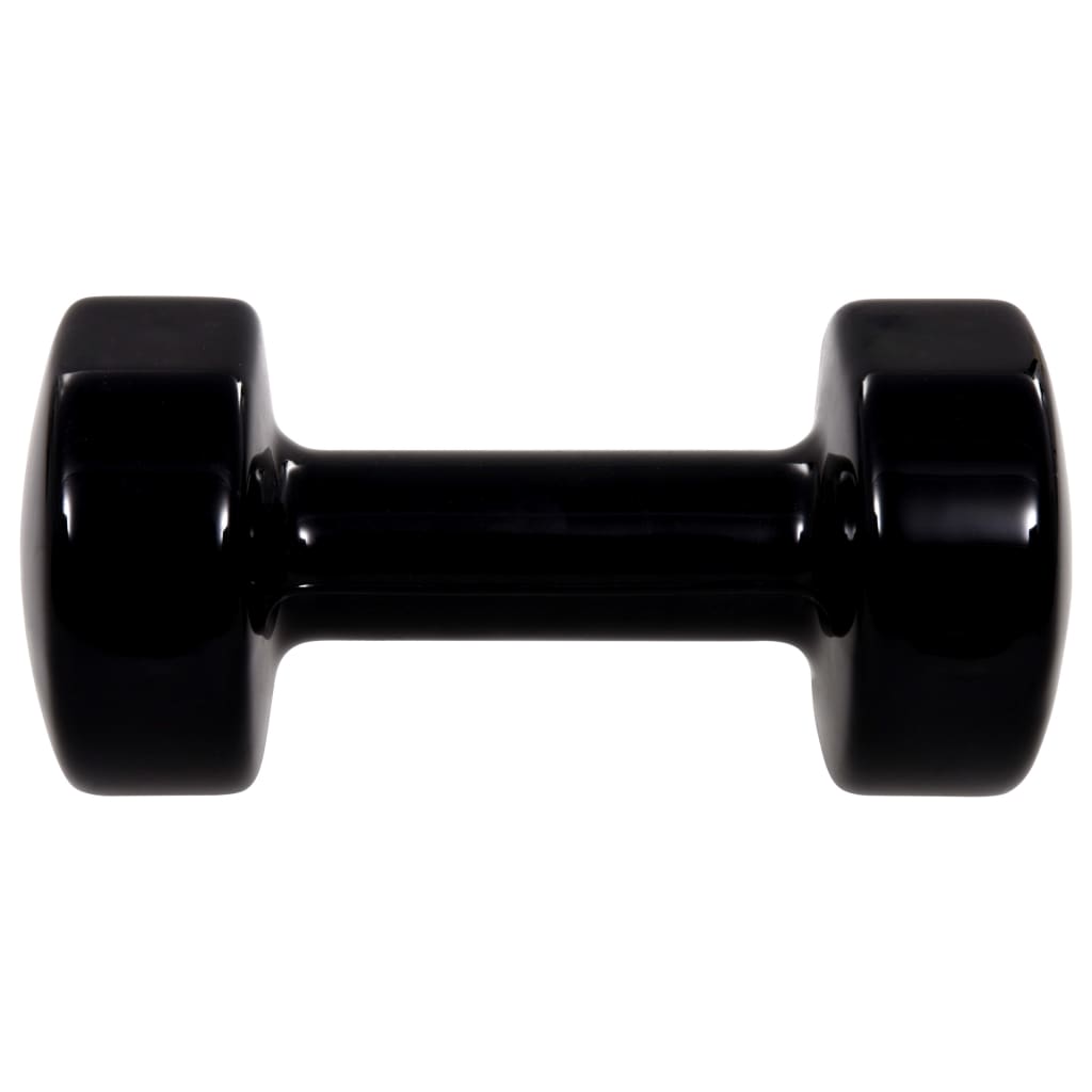 vidaXL Dumbbell 2 pcs 2x5 kg Cast Iron Black