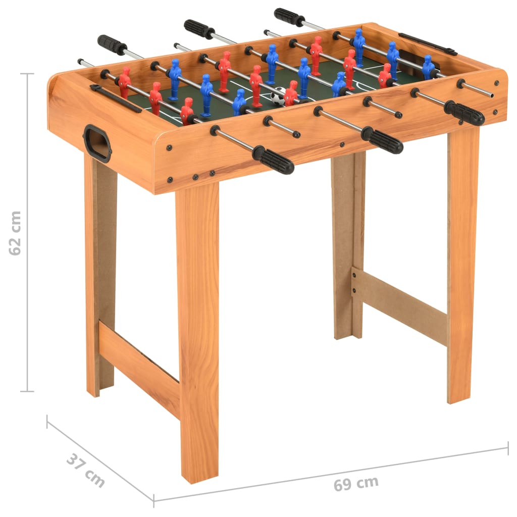 Mini Football Table 69x37x62 cm Maple - Upclimb Ltd