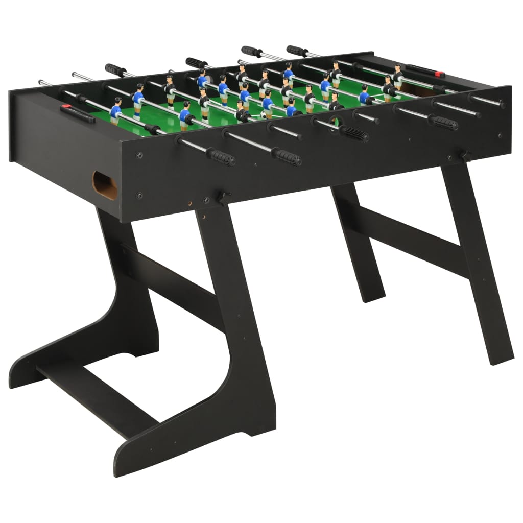 Folding Football Table 121x61x80 cm Black - Upclimb Ltd