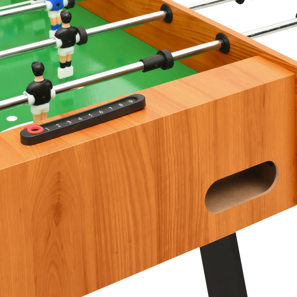 Folding Football Table 121x61x80 cm Light Brown - Upclimb Ltd