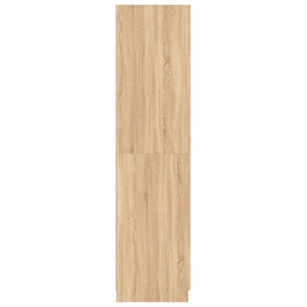 Armoire en bois d'ingénierie en chêne Sonoma 90x52x200 cm