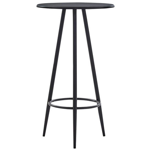 vidaXL Bar Table Black 60x107.5 cm MDF