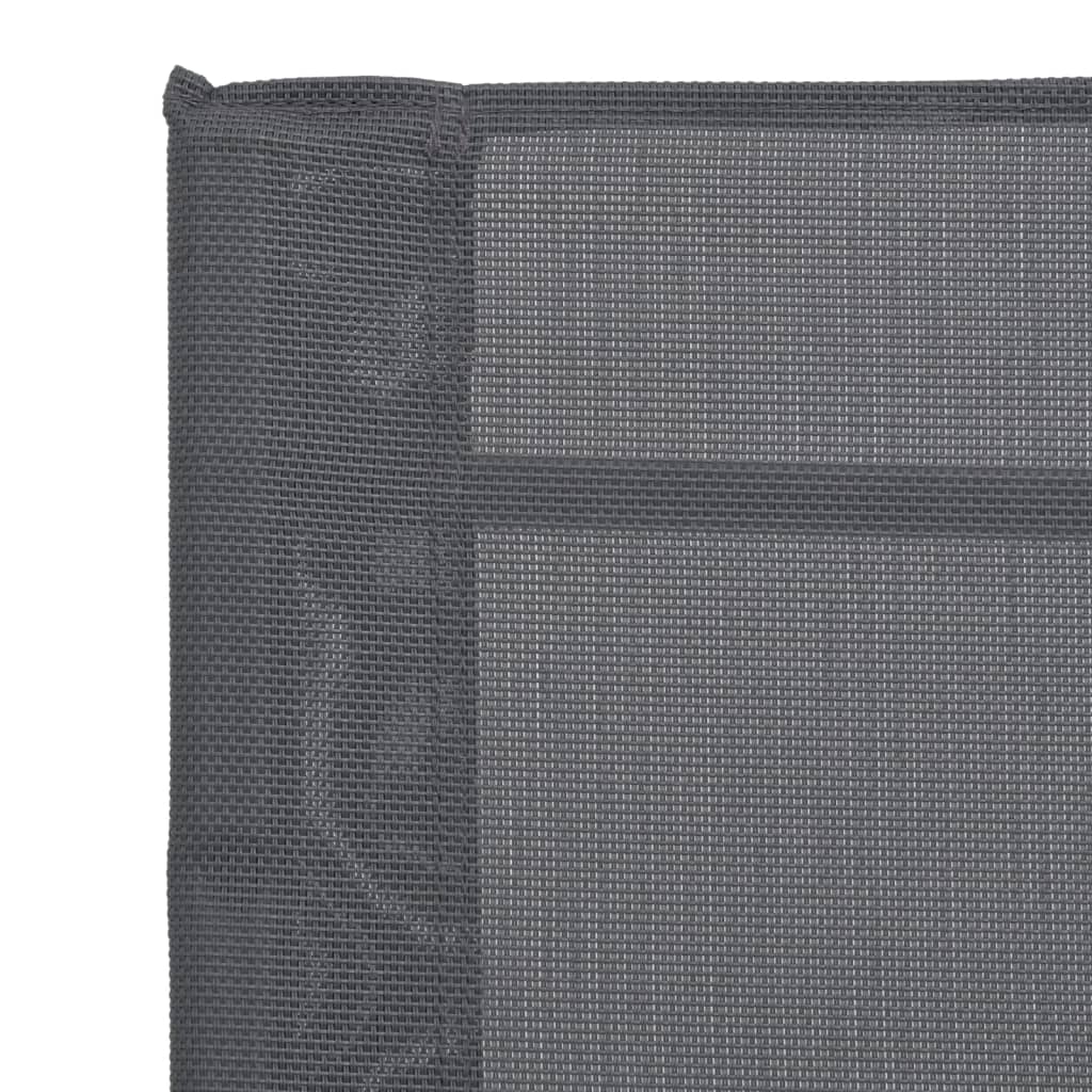 Tuinschommelstoel grijs 95x54x85 cm Textilene