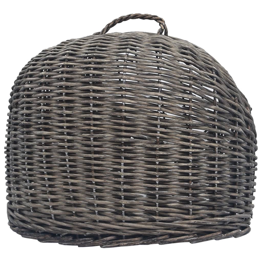 vidaXL Cat Transporter Grey 50x42x40 cm Natural Willow