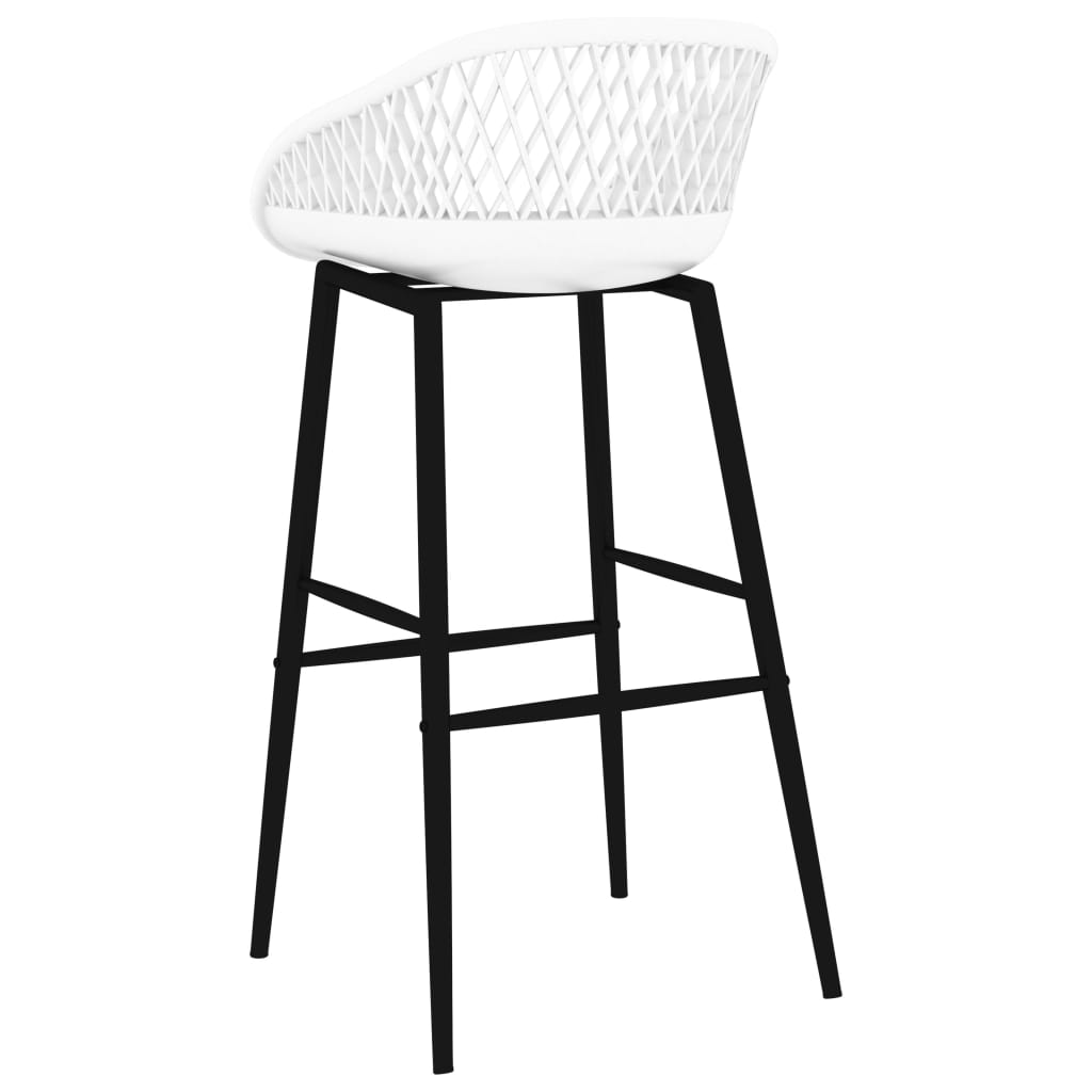 vidaXL Bar Chairs 2 pcs White