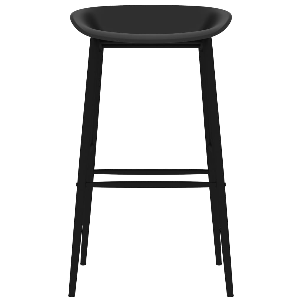 vidaXL Bar Chairs 4 pcs Black