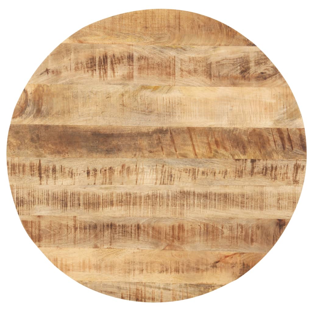 vidaXL Table Top Solid Mango Wood Round 25-27 mm 50 cm