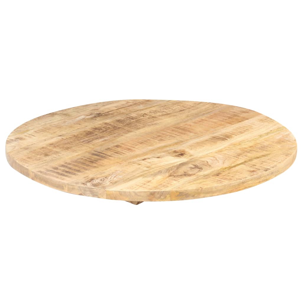 vidaXL Table Top Solid Mango Wood Round 25-27 mm 50 cm