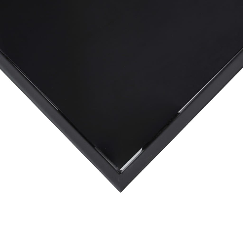 Tuinbartafel zwart 60x60x110 cm gehard glas