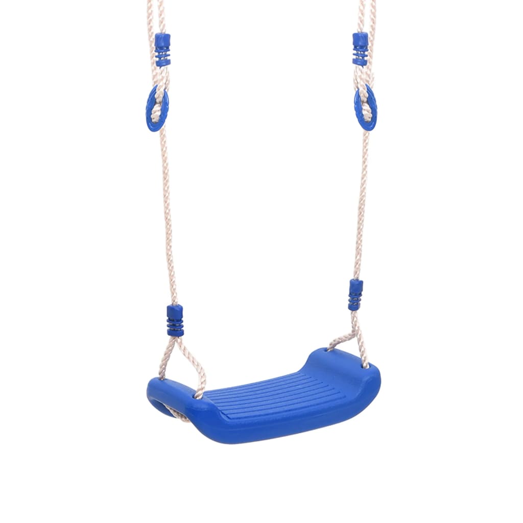 Swing Seats with Ropes 2 pcs Blue 37x15 cm Polyethene - Upclimb Ltd