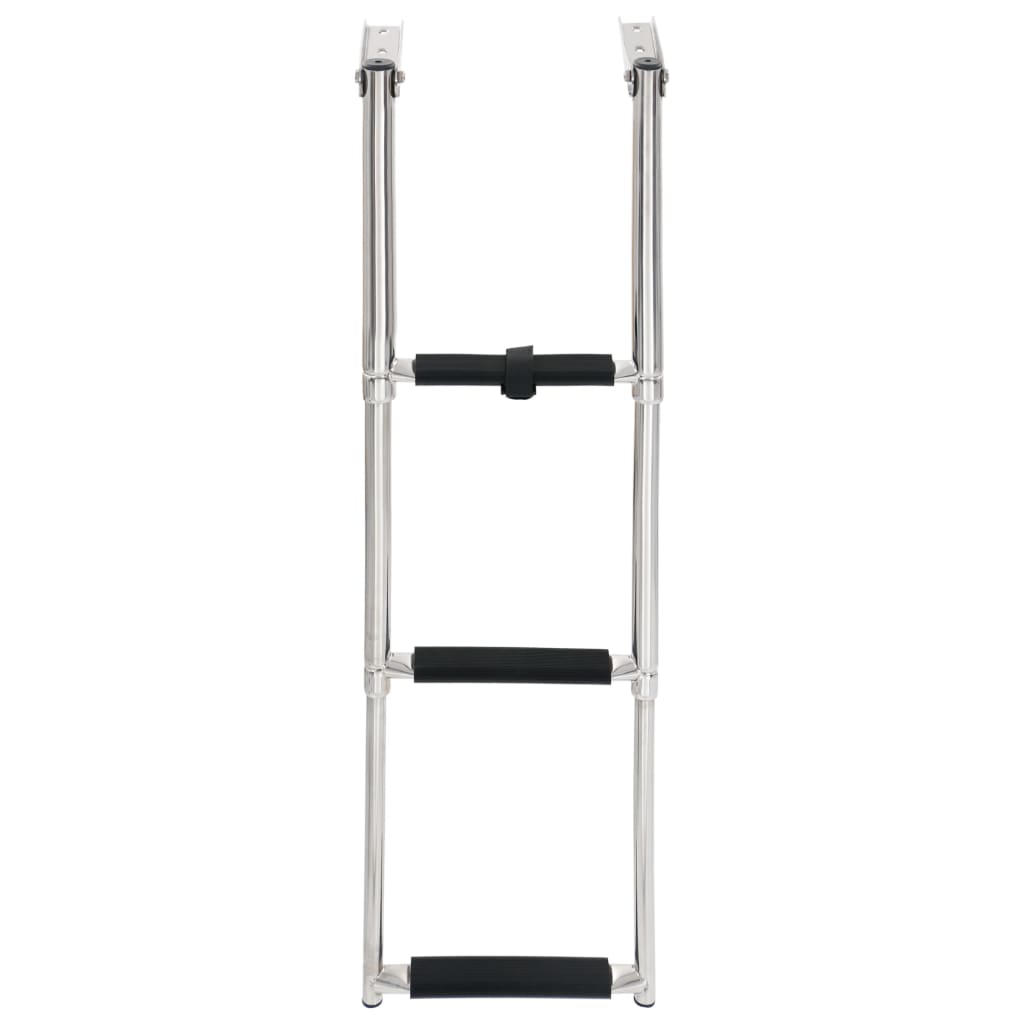 Folding Boarding Ladder 3-step Stainless Steel - Upclimb Ltd