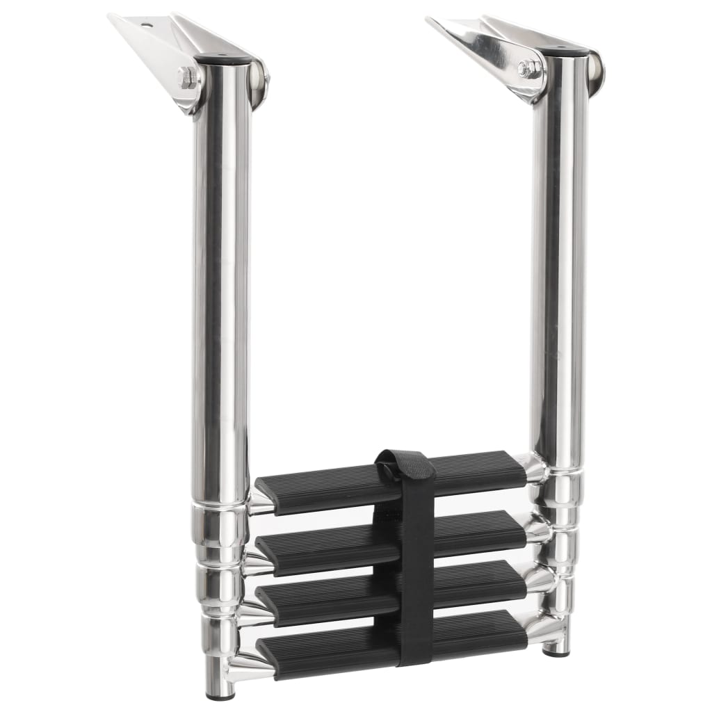 Folding Boarding Ladder 4-step Stainless Steel - Upclimb Ltd