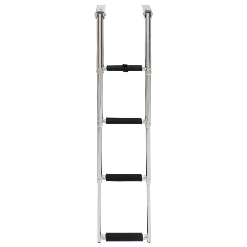 Folding Boarding Ladder 4-step Stainless Steel - Upclimb Ltd