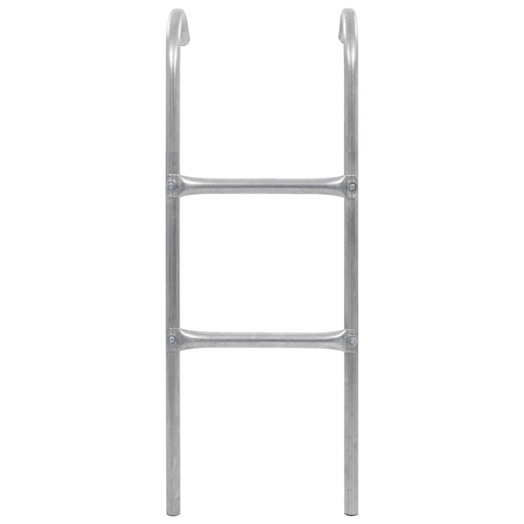 2-Step Trampoline Ladder Steel Silver 102.6 cm - Upclimb Ltd