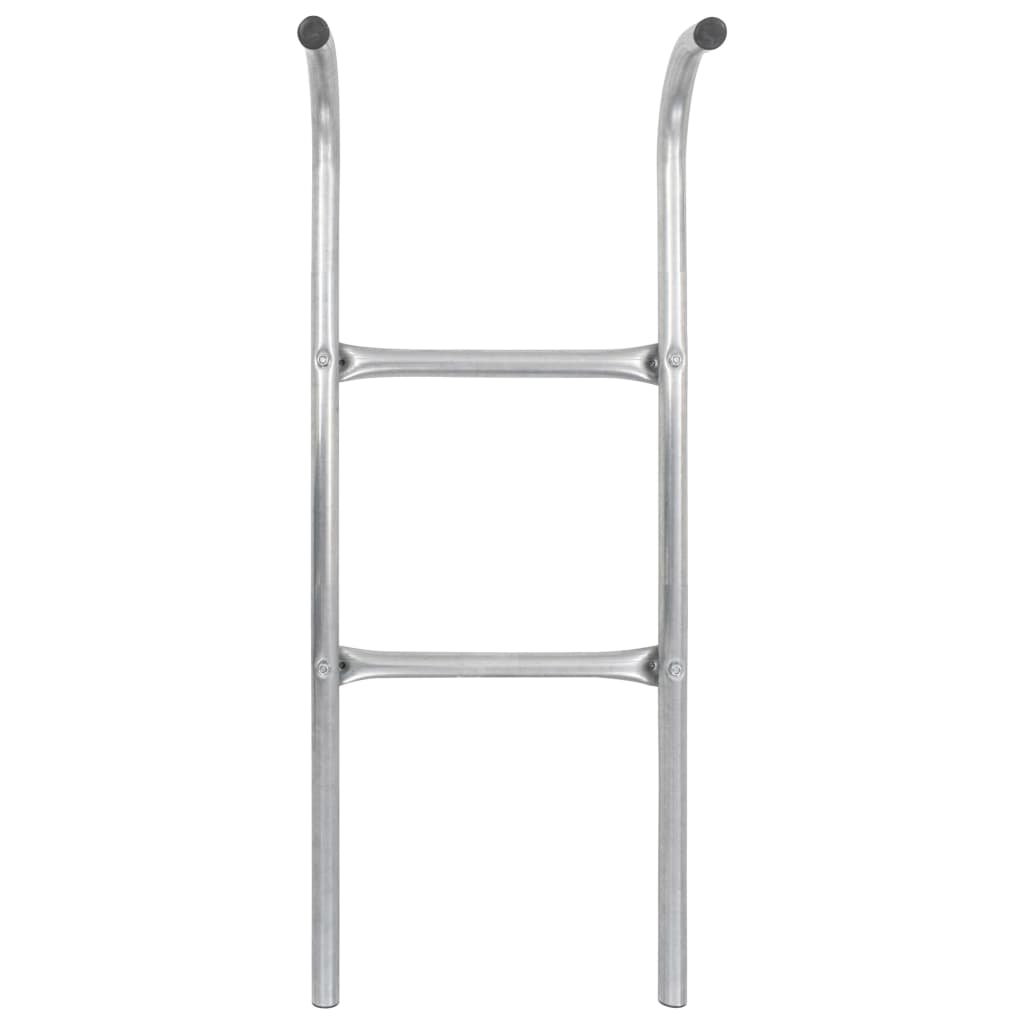 2-Step Trampoline Ladder Steel Silver 102.6 cm - Upclimb Ltd