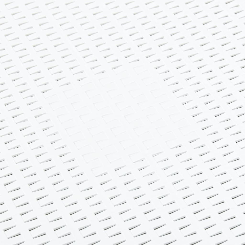 Table d'Appoint Blanc 54x54x36,5 cm Plastique