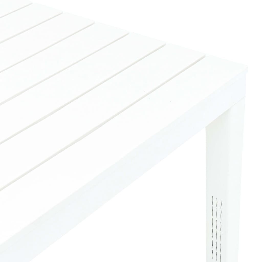 Table de jardin Blanc 78x78x72 cm Plastique