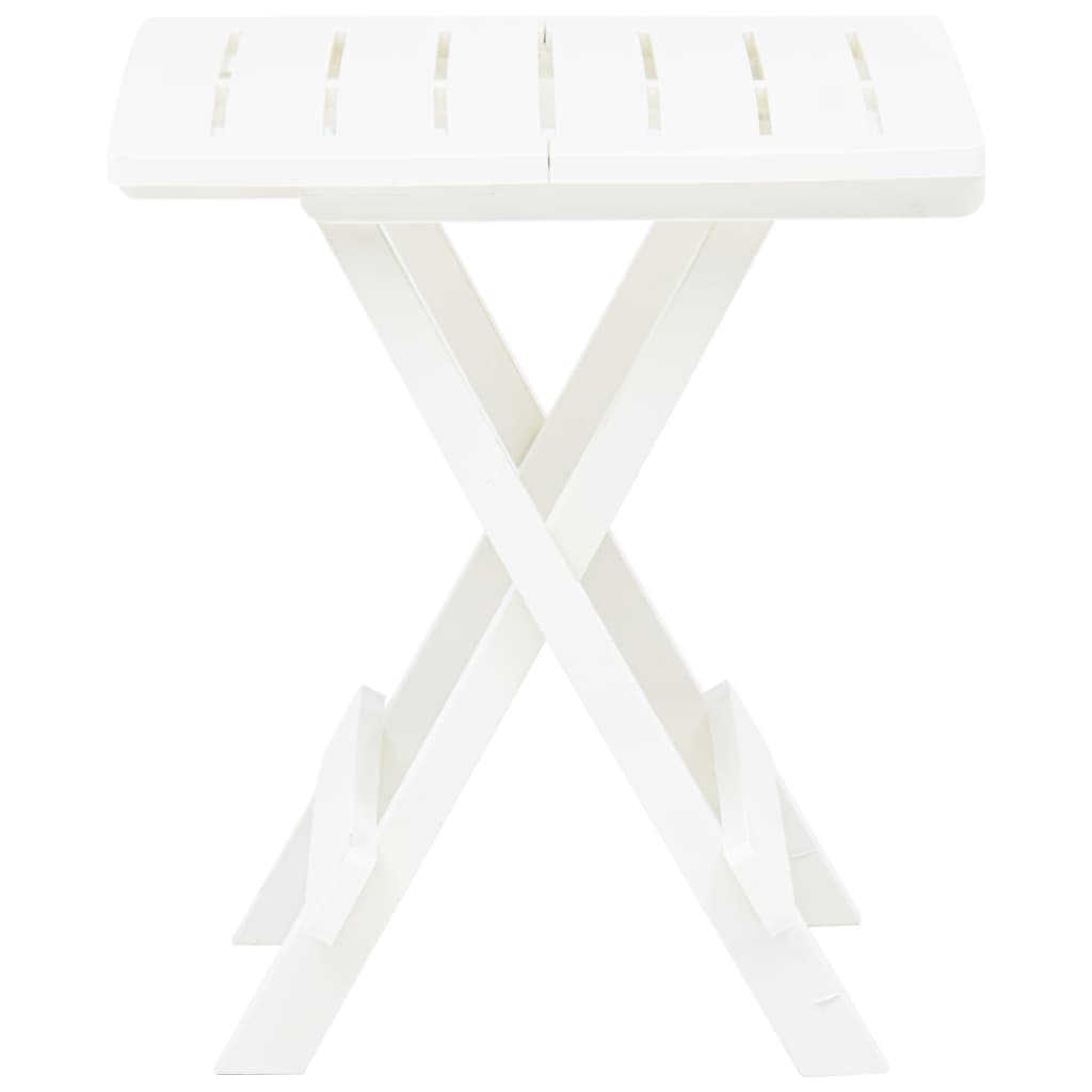 Table de jardin pliante Blanc 45x43x50 cm Plastique