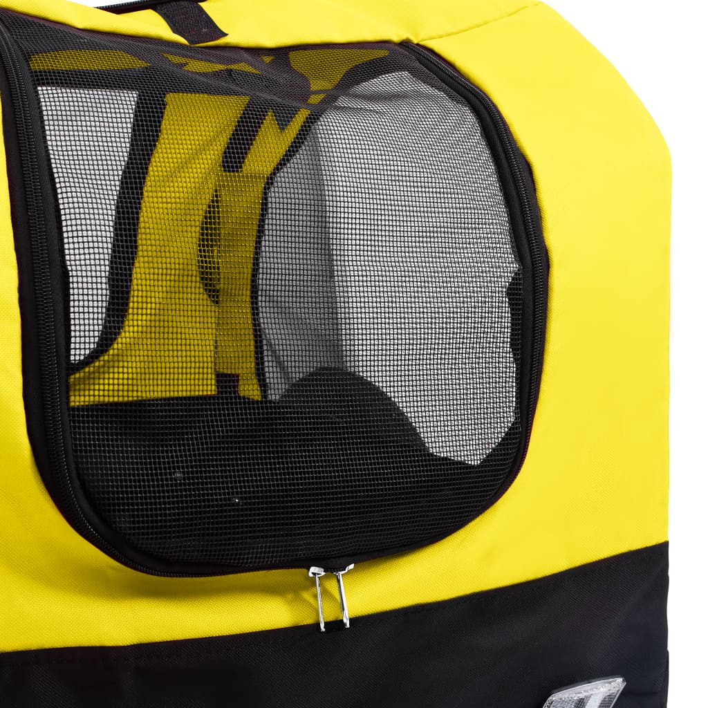 2-in-1 Pet Bike Trailer & Jogging Stroller Yellow and Black - Upclimb Ltd