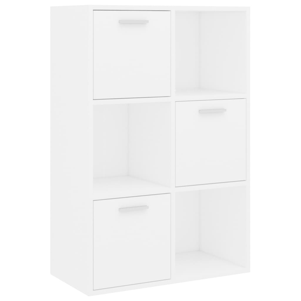 vidaXL Storage Cabinet White 60x29.5x90 cm Engineered Wood