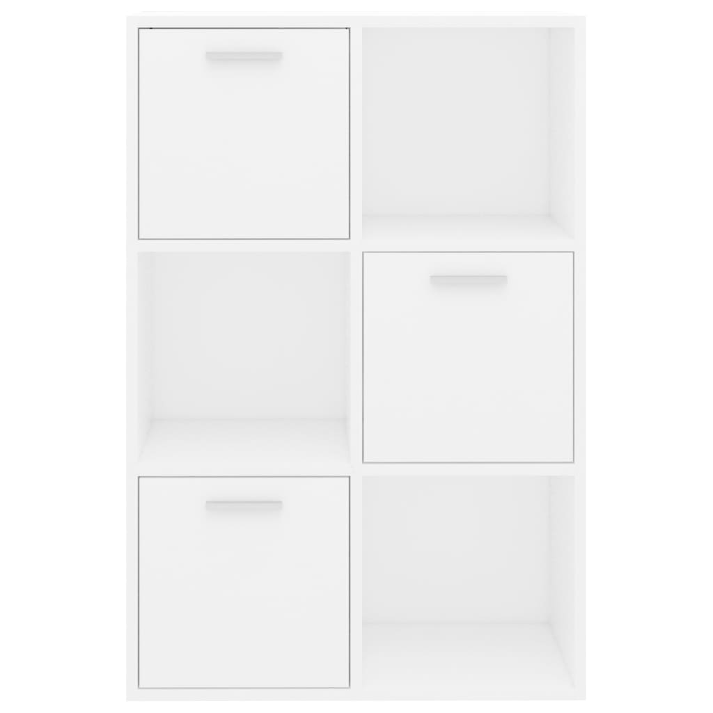 vidaXL Storage Cabinet White 60x29.5x90 cm Engineered Wood