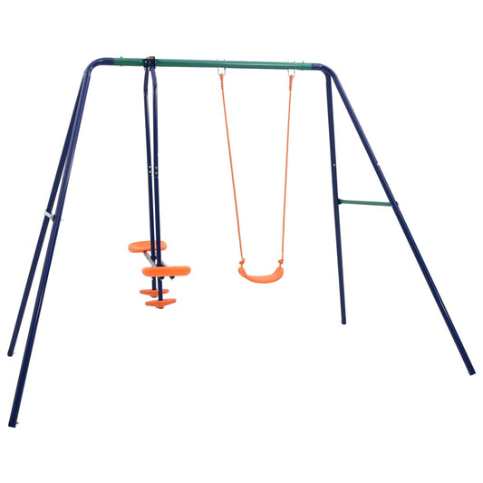 Swing Set with 3 Seats Steel - Upclimb Ltd