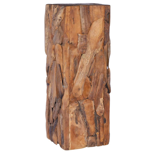 vidaXL Side Table 30x30x80 cm Solid Teak Wood