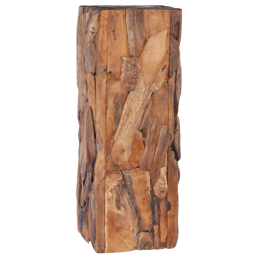 vidaXL Side Table 30x30x80 cm Solid Teak Wood