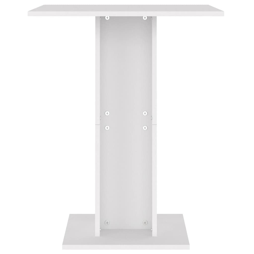 Table Bistro Blanc 60x60x75 cm Bois d'ingénierie